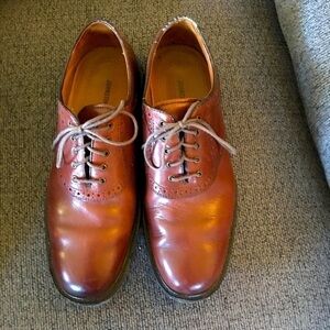 Men's JOHNSTON & MURPHY Lace Up Oxford Shoes. Sz 9-1/2W